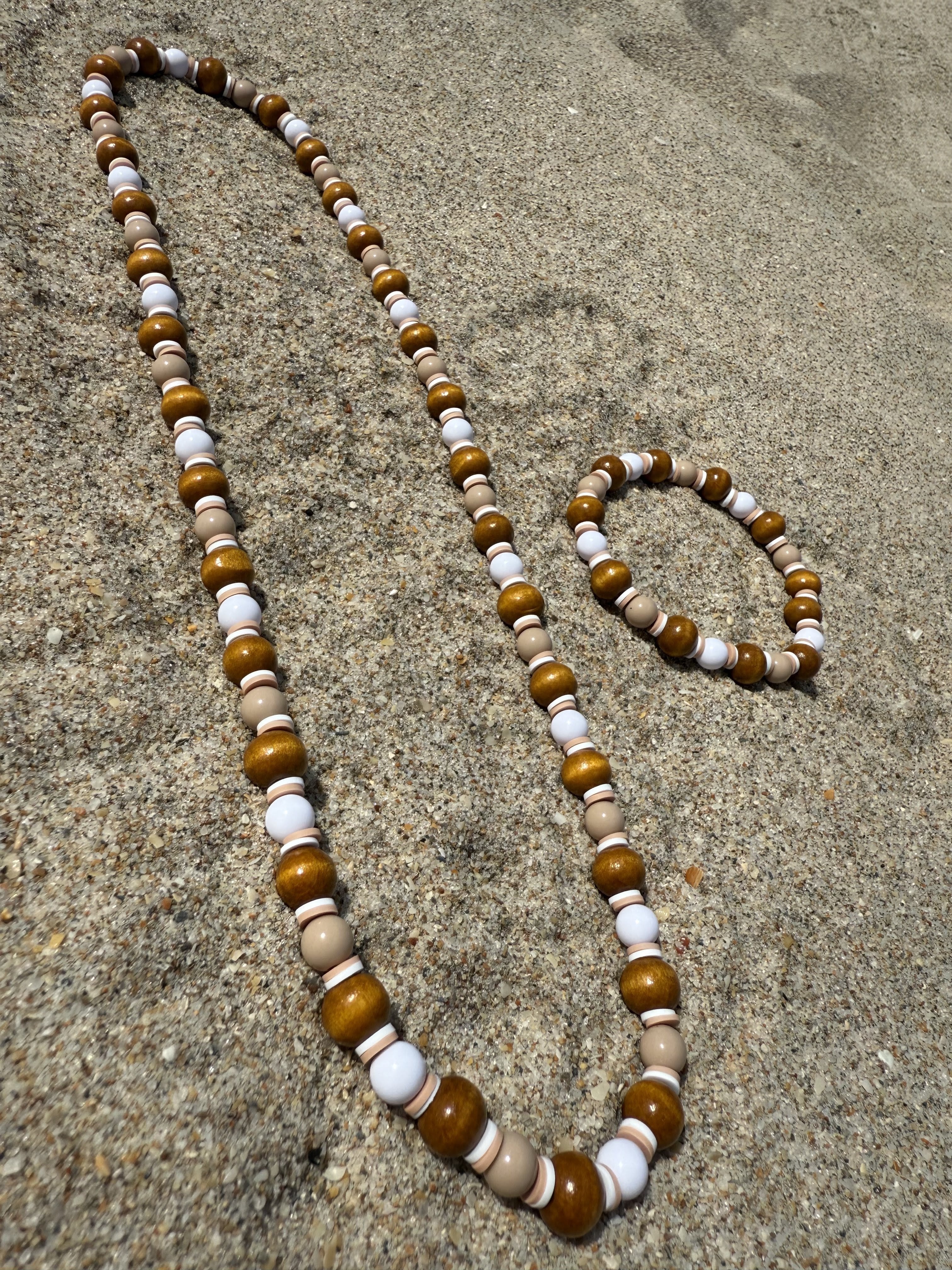Driftwood Dreamer-Beaded Sets, Tan