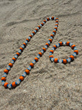 Orange Rain- Beaded Sets