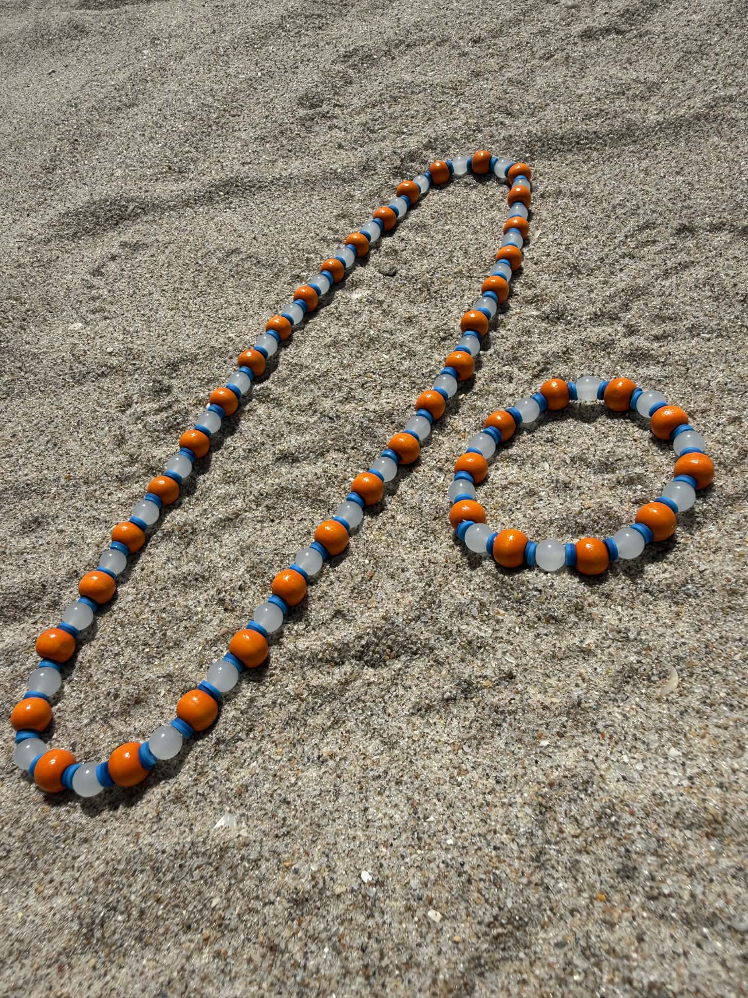 Orange Rain- Beaded Sets